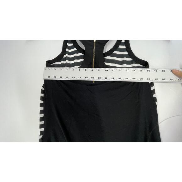 Express Tank Top Womens Size S Black White Striped Minimalist Capsule Wardrobe - Picture 5 of 7